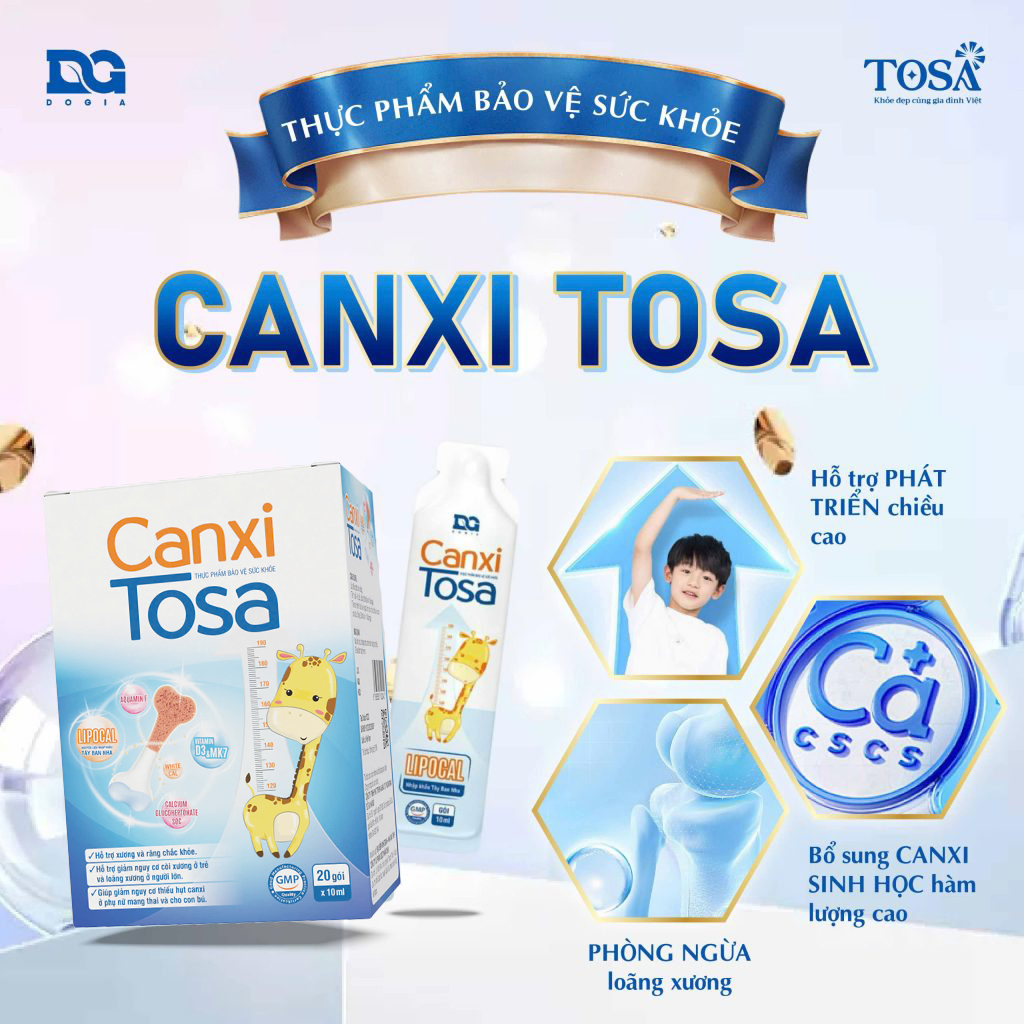 Canxi sinh học cho bé 2 tuổi